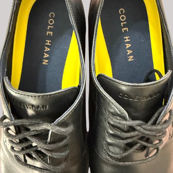 Cole Haan Mens Hawthorne Plain Oxford Black Leather Shoe Size 11M - Picture 12 of 14
